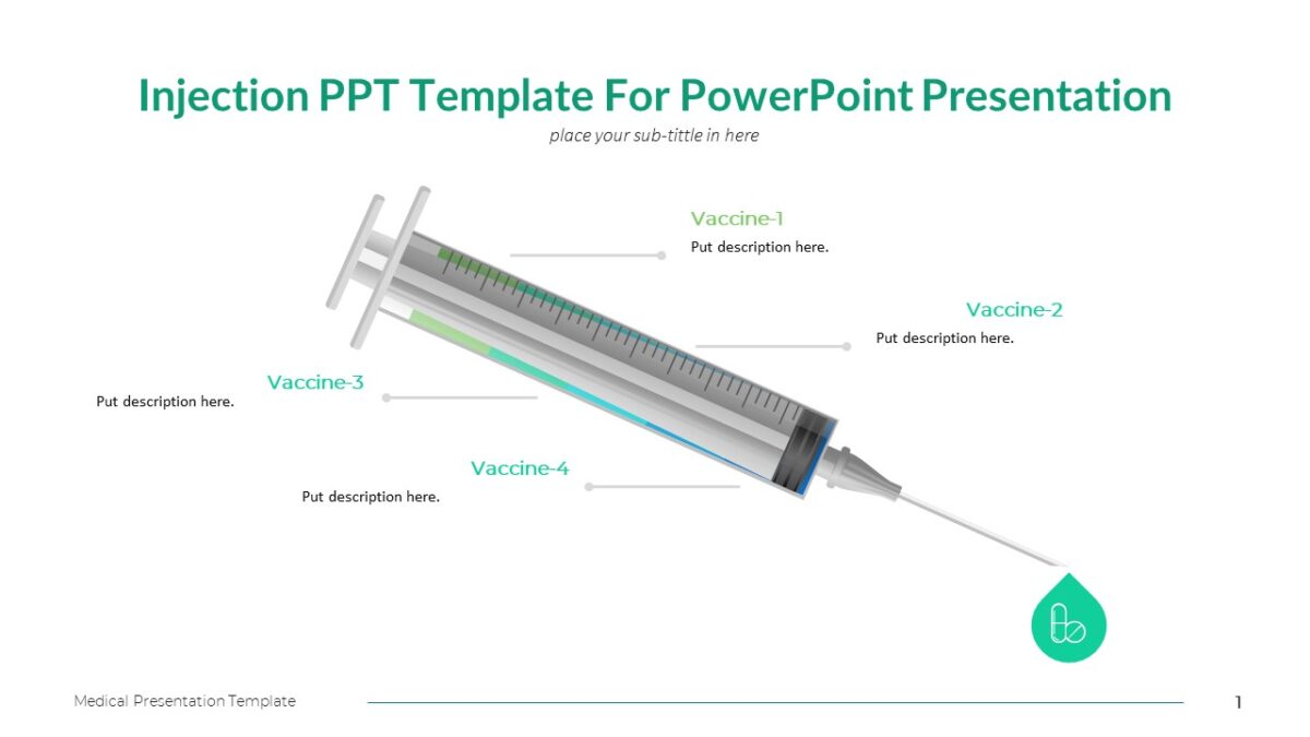 Injection Ppt Template For Powerpoint Presentation Pptuniverse