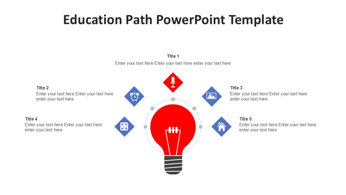 Education Path PowerPoint Template PPTUniverse