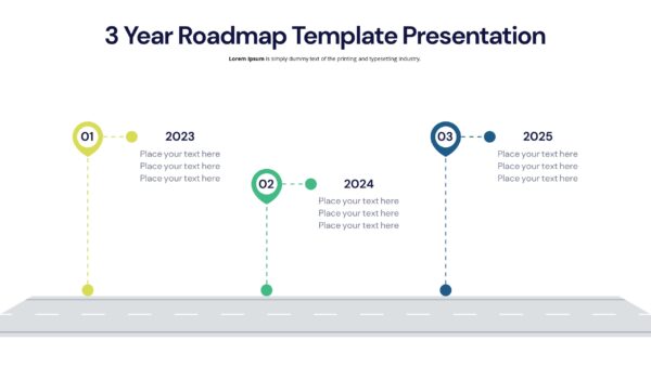 Yearly Business Roadmap For Success Powerpoint Presentation - PPTUniverse