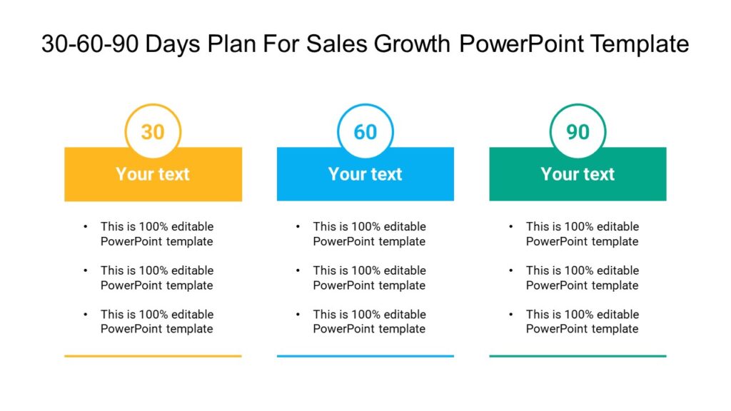 30 60 90 Days Plan For CRO proposal PowerPoint Template - PPTUniverse