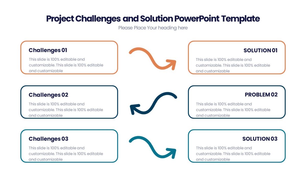 Project Challenges And Solution Powerpoint Template Pptuniverse