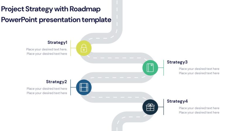 Project Timeline With Roadmap PowerPoint Template - PPTUniverse