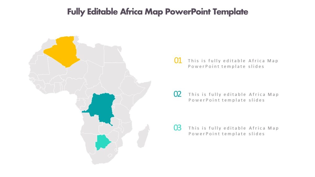 Fully Editable Africa Map For PowerPoint Template PPTUniverse