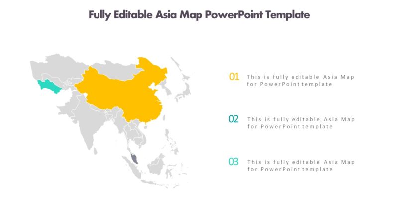 Fully Editable Asia Map Powerpoint Template Pptuniverse