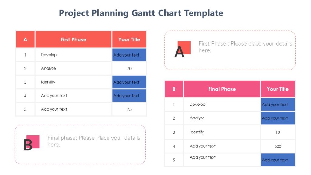 Project Planning Gantt Chart Template - PPTUniverse