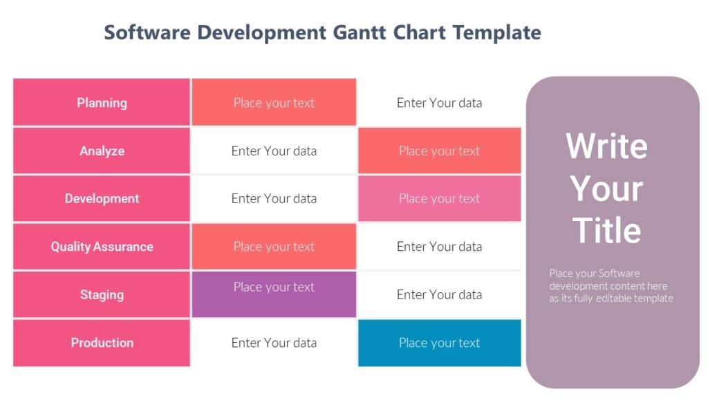 Software Development Gantt Chart Template - PPTUniverse