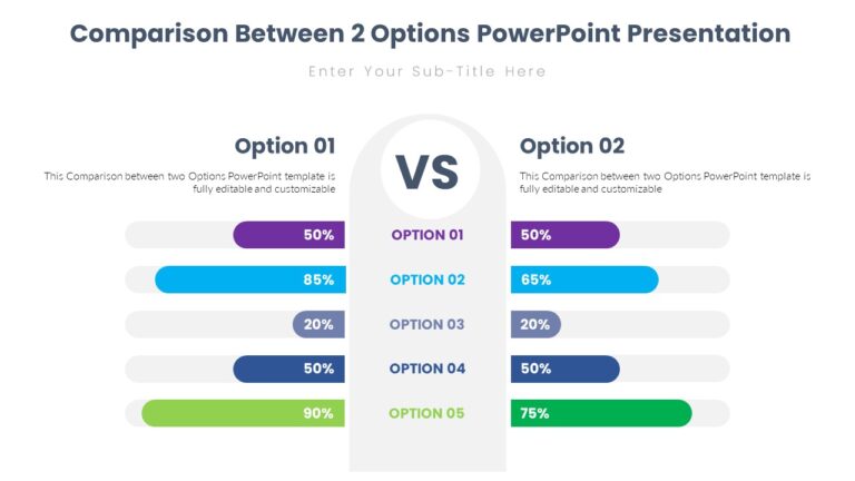 Comparison Between 2 Options PowerPoint Presentation - PPTUniverse