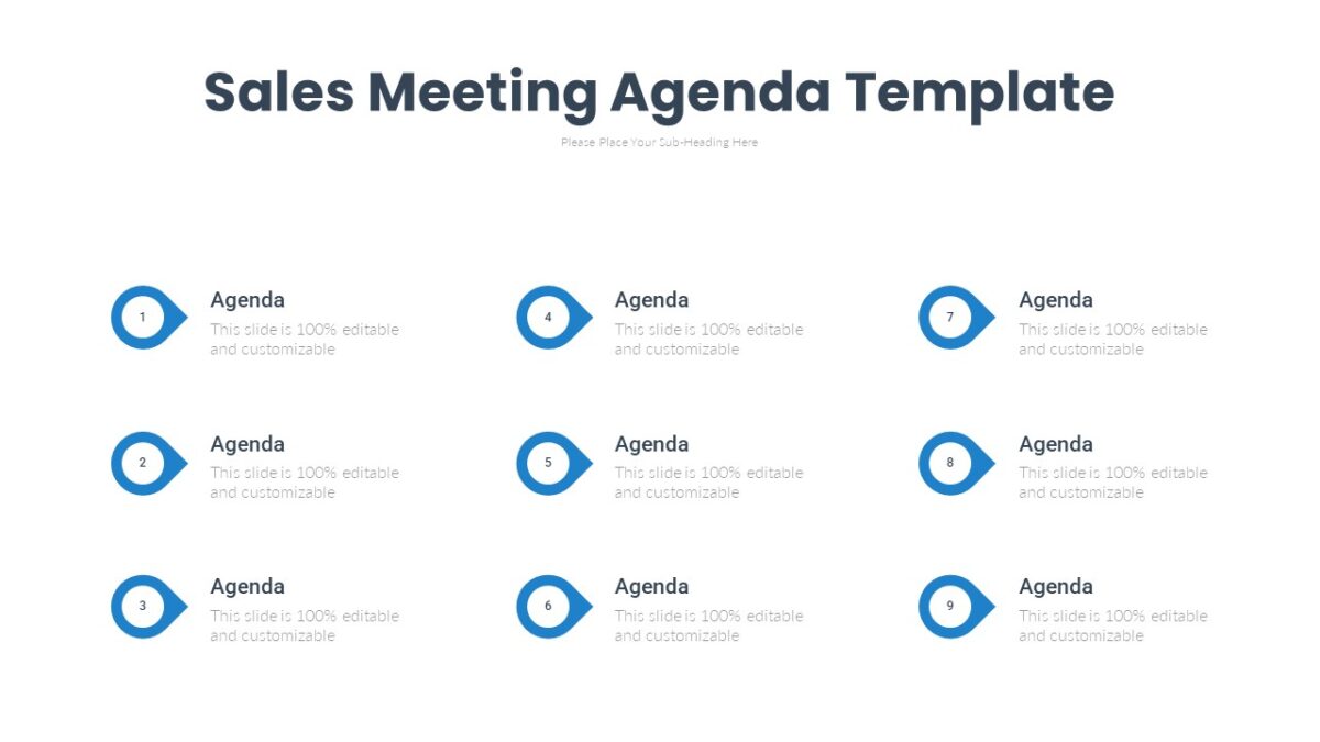 Sales Meeting Agenda Template - PPTUniverse