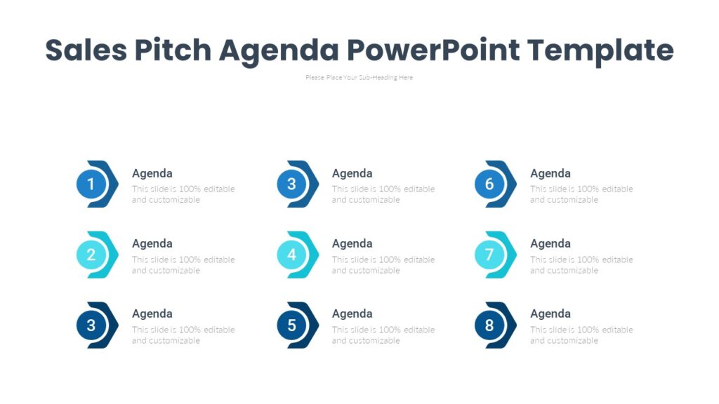 Sales Pitch Agenda PowerPoint Template - PPTUniverse