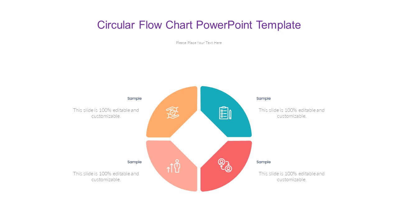 Circular Flow Chart Powerpoint Template Pptuniverse 1896