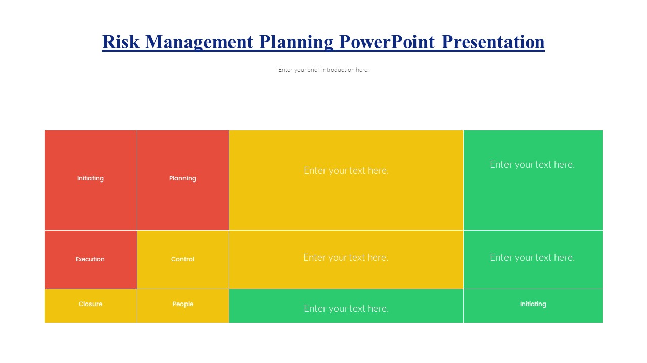 risk management presentation template