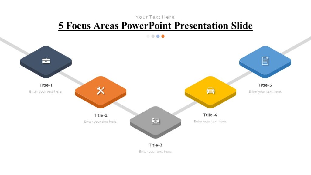 5 Focus Areas PowerPoint Presentation Slide - PPTUniverse