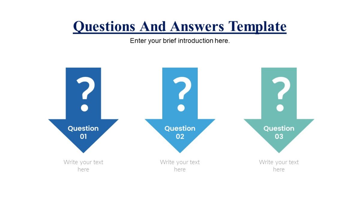 Questions And Answers Template - PPTUniverse