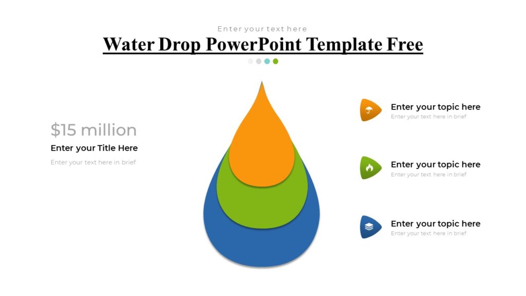 Water Drop PowerPoint Template Free - PPTUniverse