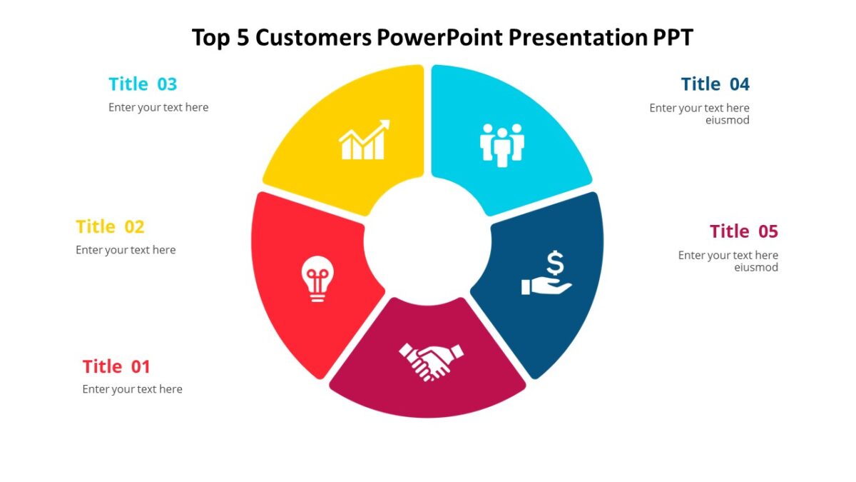 Top 5 Customers PowerPoint Presentation PPT - PPTUniverse