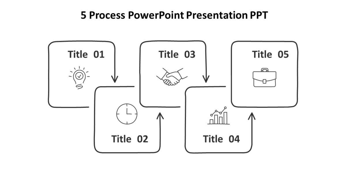 5 Process Powerpoint Presentation Ppt Pptuniverse 8064