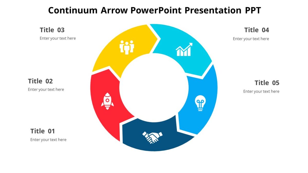 Continuum Arrow PowerPoint Presentation PPT - PPTUniverse