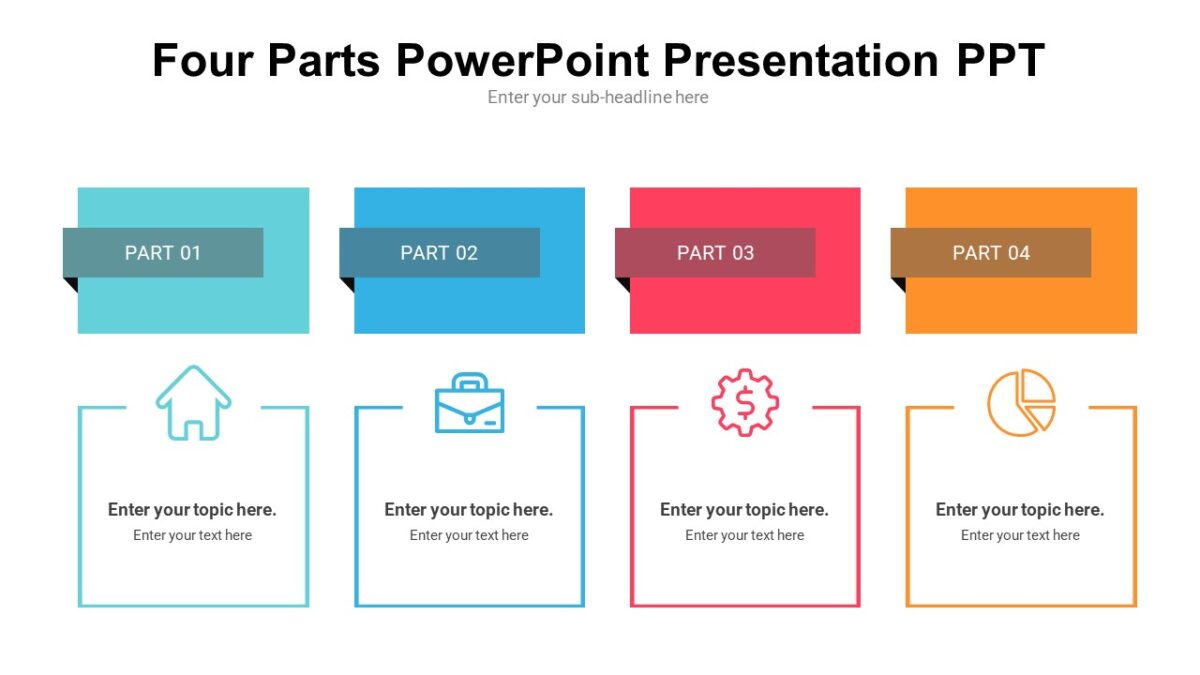 Four Parts PowerPoint Presentation PPT - PPTUniverse