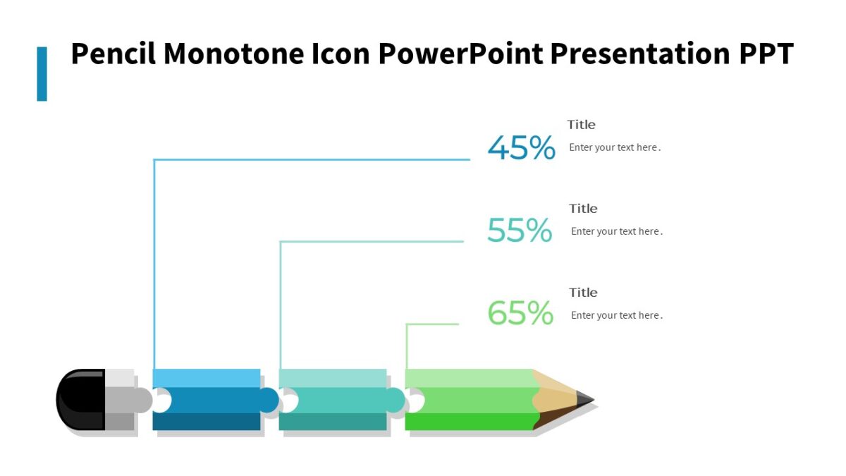 Pencil Monotone Icon PowerPoint Presentation PPT - PPTUniverse