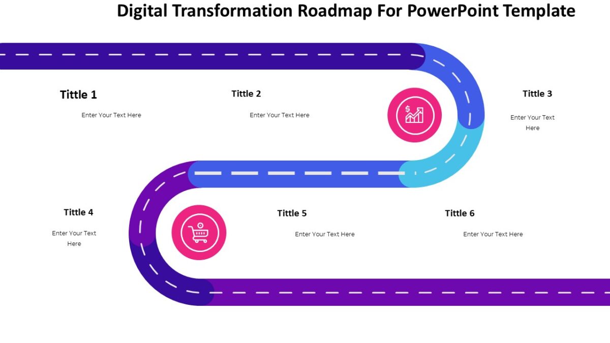 Digital Transformation Roadmap For Powerpoint Template Pptuniverse