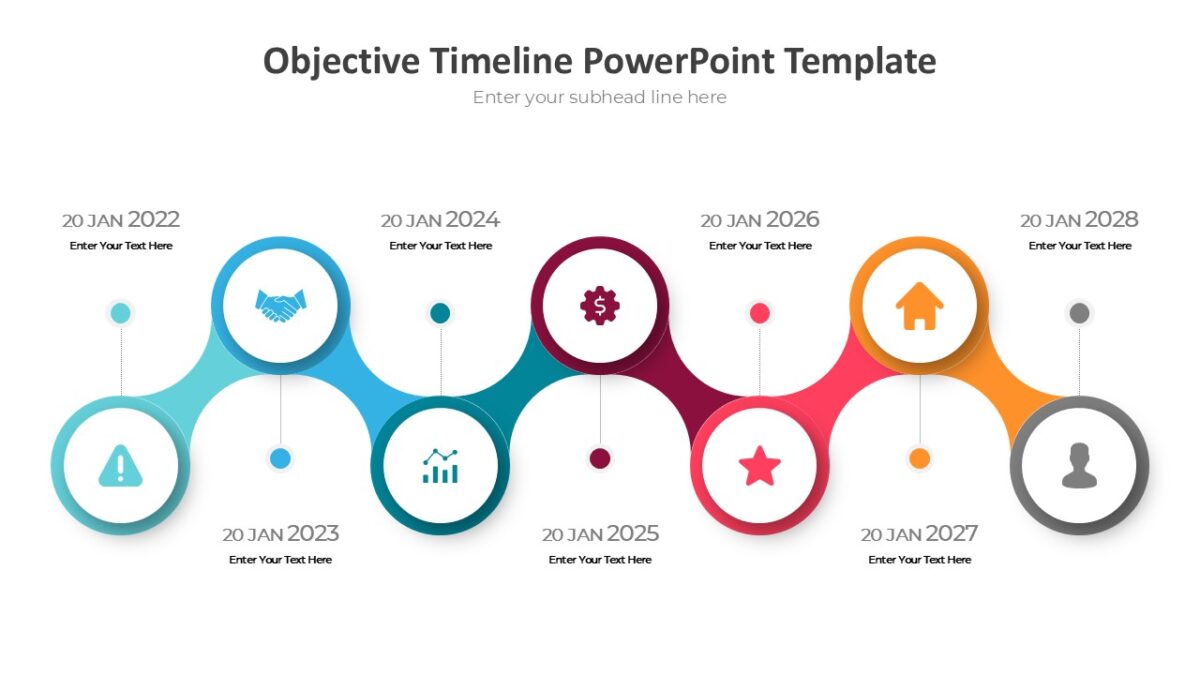 Objective Timeline Powerpoint Template Pptuniverse