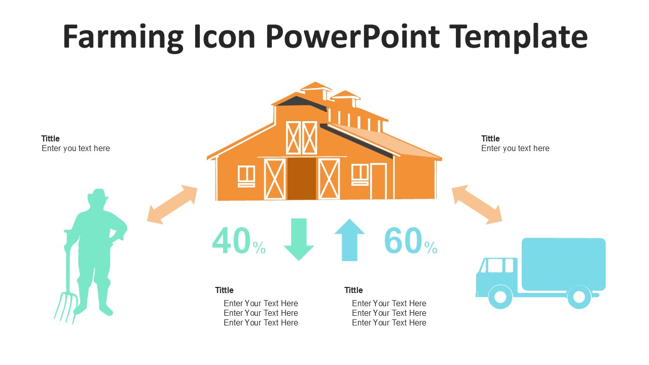 Farming Icon Powerpoint Template Pptuniverse